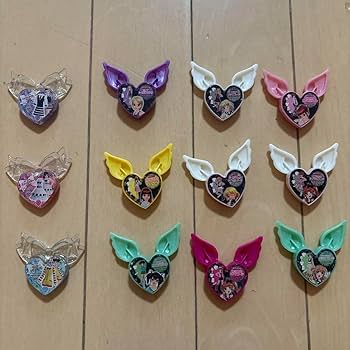 プリティーリズム　プリズムストーン　羽根付き　リボン付き 63個 プリティーリズム プリズムストーン 羽根付き リボン付き 63個